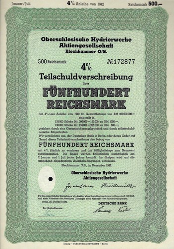 Oberschlesische hydrierwerke - oberschlesische,