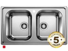 Blanco Dinas 8 - 523 377 Edelstahlspüle Bürstfinish Einbauspüle Handbetätigung