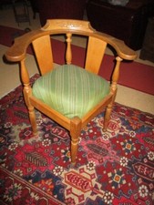 Antiker Eckstuhl Eiche um 1910