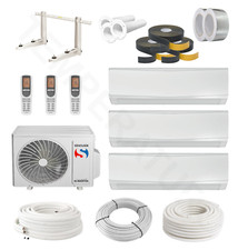 Sinclair Keyon 3-Raum Multisplit Klimaanlage 3x 2,7 kW Komplett-Set A++/A+ WiFi