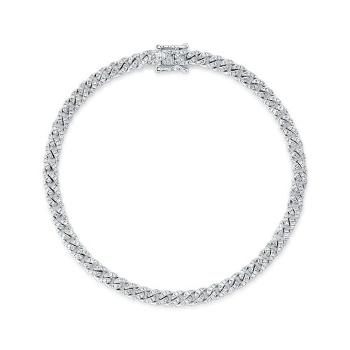 14k weißgold diamant - diamant, cuban