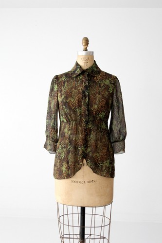 Tuleh silk blouse - , green
