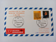 DDR  Interflug IF-790, Berlin-Istanbul/Türkei 1978 mit IL 62. KARTE vom 5.5.78