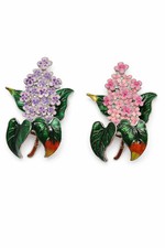 Brosche edelflieder flieder - brosche,
