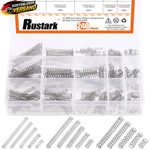 Druckfedern set 240 - stück,, 15