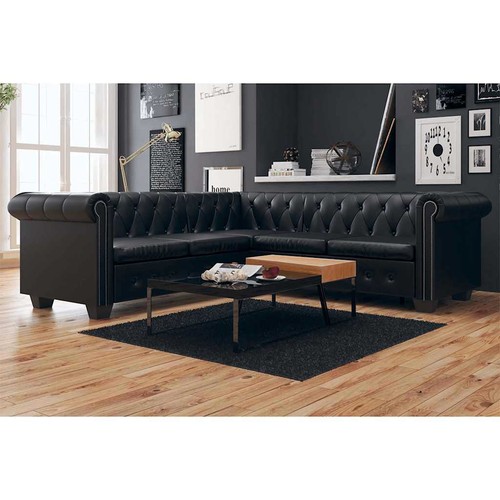 Chesterfield ecksofa sitzer - chesterfield-ecksofa, 5-sitzer