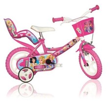Dino Princess Toon Kinderfahrrad 12 Zoll Laufrad Fahrrad Single Speed pink