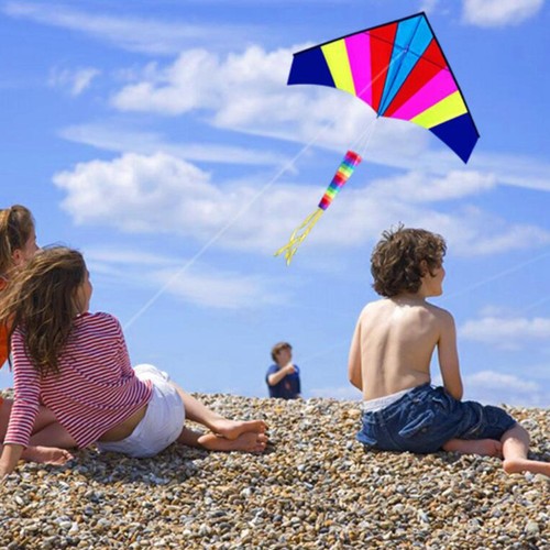 Rainbow delta kite triangle - delta,