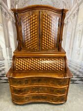 ANTIKER TABERNAKELSEKRETÄR BAROCK SEKRETÄR 18 TES MARKETERIE NUSSBAUM INTARSIEN