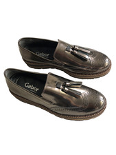 GABOR COMFORT OPTIFIT❤️HALBSCHUHE GR.4 GR.37 ❤️COLLEGE STYLE❤️GOLDFARBEN *LOAFER