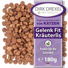 Gelenk Fit Kräuterlis für Katzen 180g | Glucosamin, Kollagen | Gelenkernährung