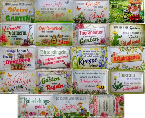 Blechschild schild 20x30cm - blechschild,