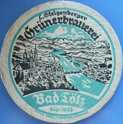 Alter bierdeckel - bierdeckel, l