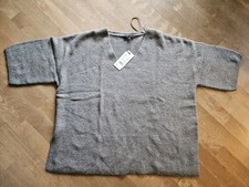 Opus Strickpullover Pulmini mit Mohair kurzarm grün Gr. 42