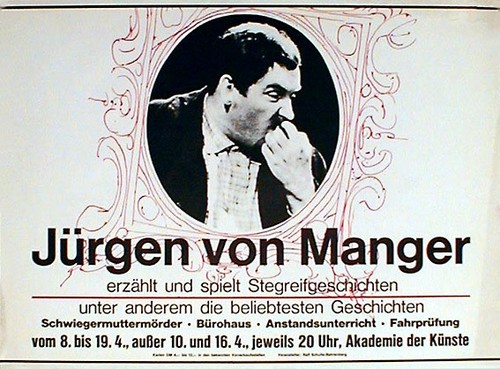 Plakat für jürgen von manger - jÜrgen,