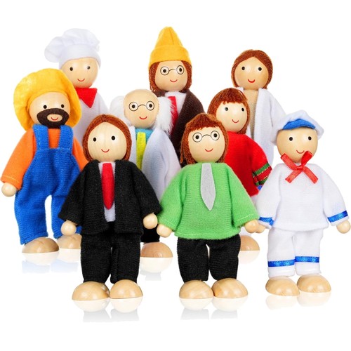 Spielset holz puppenhaus - spielset,