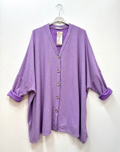 Italy strickjacke flieder - strickjacke,