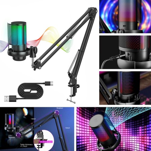Usb mikrofon rgb - mikrofon,