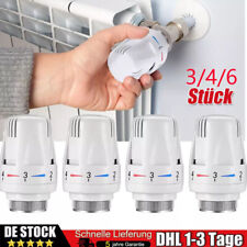 3/4/6X Thermostatkopf Heizkörper Regler Thermostat Kopf Heizung Ventil M30 x 1,5