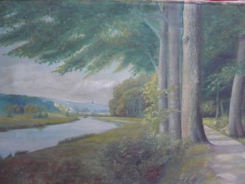 Schönes altes gemälde - altes,