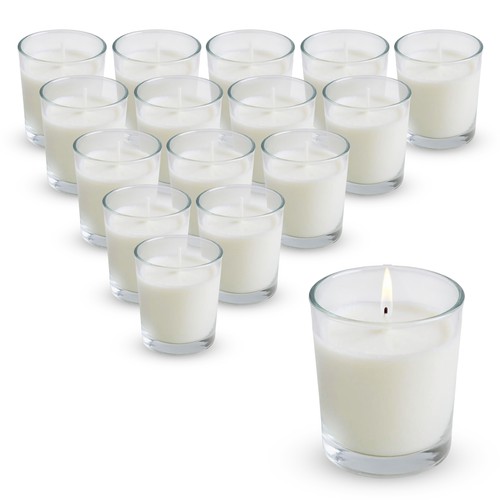 Tischkerze weiß glas - tischkerze, x