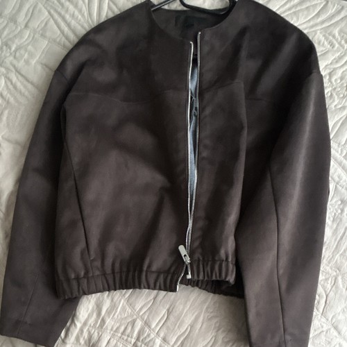 Zara damen jacke kurz braun - jacke,
