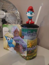 Schlümpfe Promo 2025 Kinofilm Trinkbecher mit Papa Topper Figur * neu/unbenutzt
