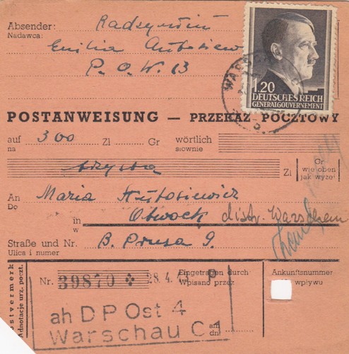Postanweisung - gg,