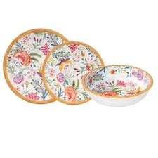 18tlg. Tellerset OSAKA Blumen