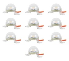 FALLER Modellbau LED Beleuchtungssockel 10 Stück warm weiß 12-16V AC/DC 180667