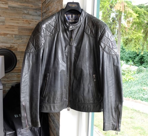 Belstaff leather jacket - belstaff, 54