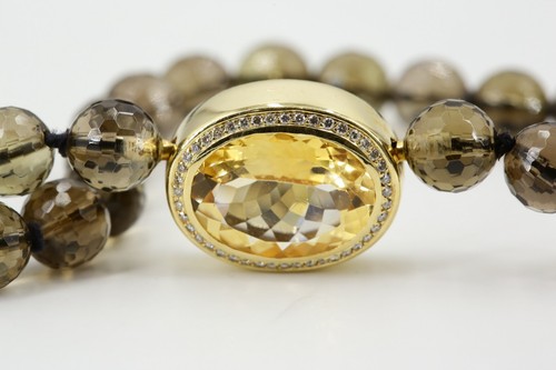 Brillant collier 750 - 0,43,