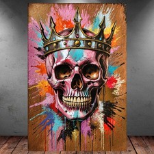 LEINWAND BILD ER XXL TOTENKOPF