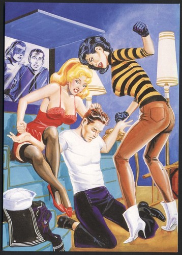 Moderne postkarte glamour art - moderne,