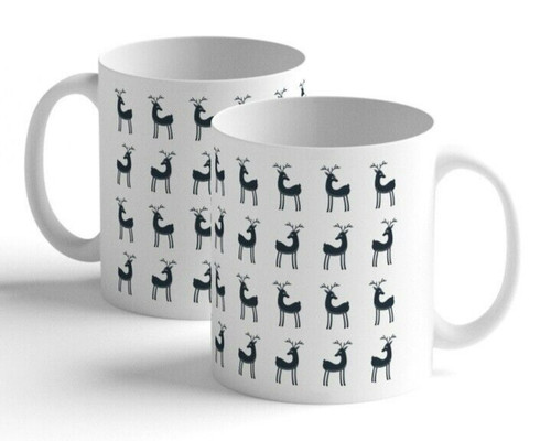 Tasse bedruckt hirsche - tasse,