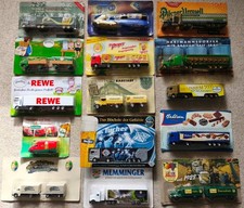 Werbetrucks Minitrucks Sammeltrucks Biertrucks Konvolut ca. 88 Stück in OVP #120