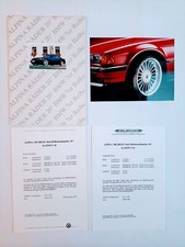 BMW Alpina Räder Prospekt & Originalfoto / Anschreiben 08.1995