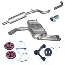Mitteltopf Endtopf Auspuff + Montagezubehör für Audi A3 Sportback TDi 1968 ccm