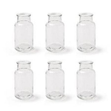 6er Set kleine Vasen je 14cm