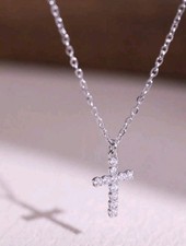 Edelstahl Kreuzhalskette Mit