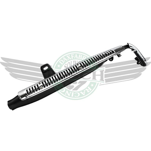 Auspuff schwarz chrom 125 - chrom,