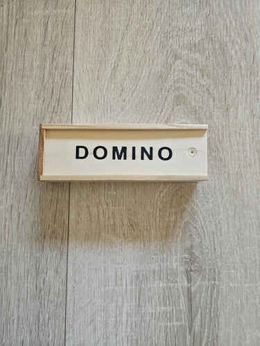 Domino spiel holzbox - domino, –