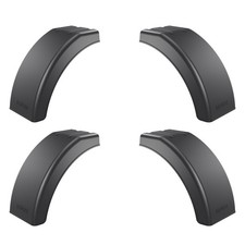 2 x Zweiteiliger Kotflügel, 220mm breit, aus Kunststoff für PKW Anhänger