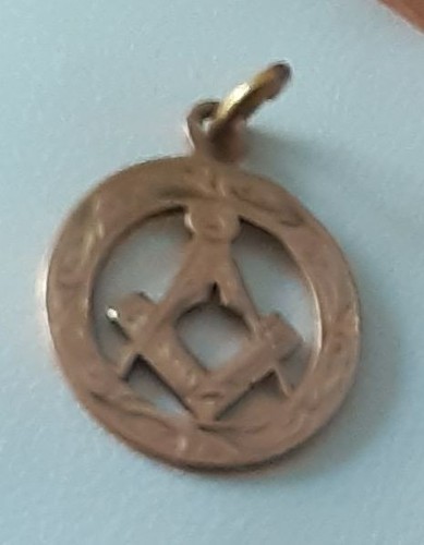 Freimaurer anhänger karat - 9,