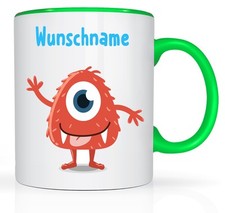 Monster Auge Tasse mit Namen