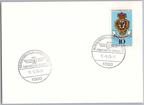 Karte sst sonderstempel - karte,