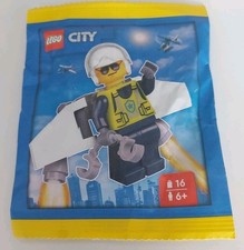 Lego City/ Polizei/ Polizist + Jetpack/ Figur/ Papiertüte/ Spielzeug 