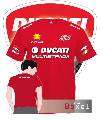 Shirt bedruckt ducati - bedruckt,