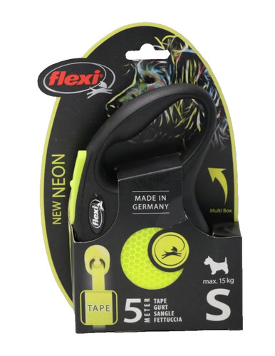 Flexi neon 5m gurt - neon,