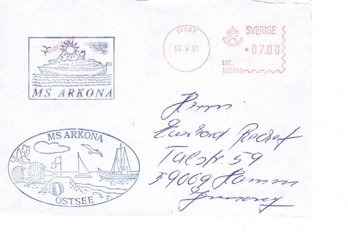 Schiffspost ddr arkona - ddr, ms